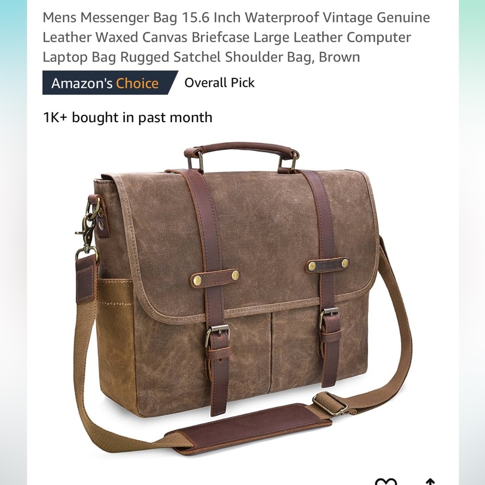 Men’s messenger bag